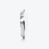 A. Iceberg Silver Ring w. Snow White Enamel