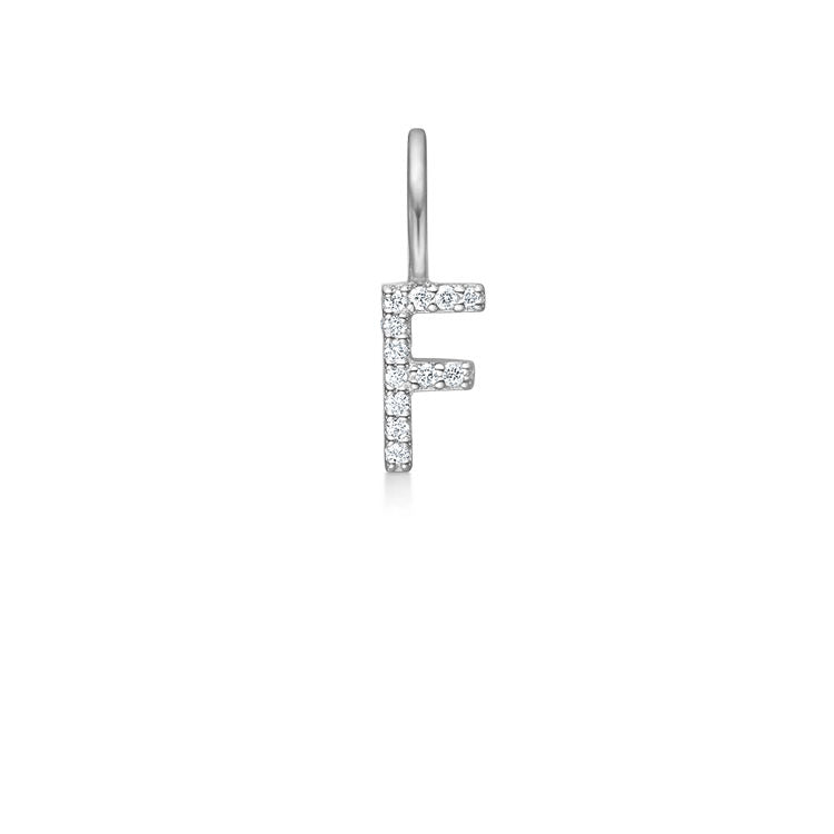 My F 18K Whitegold Pendant w. Diamonds