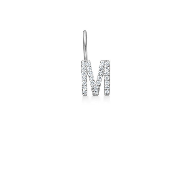 My M 18K Whitegold Pendant w. Diamonds