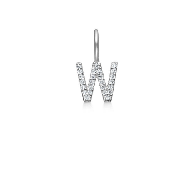 My W 18K Whitegold Pendant w. Diamonds
