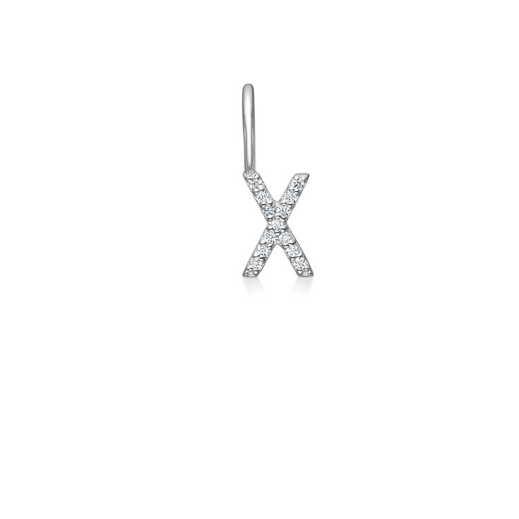 My X 18K Whitegold Pendant w. Diamonds