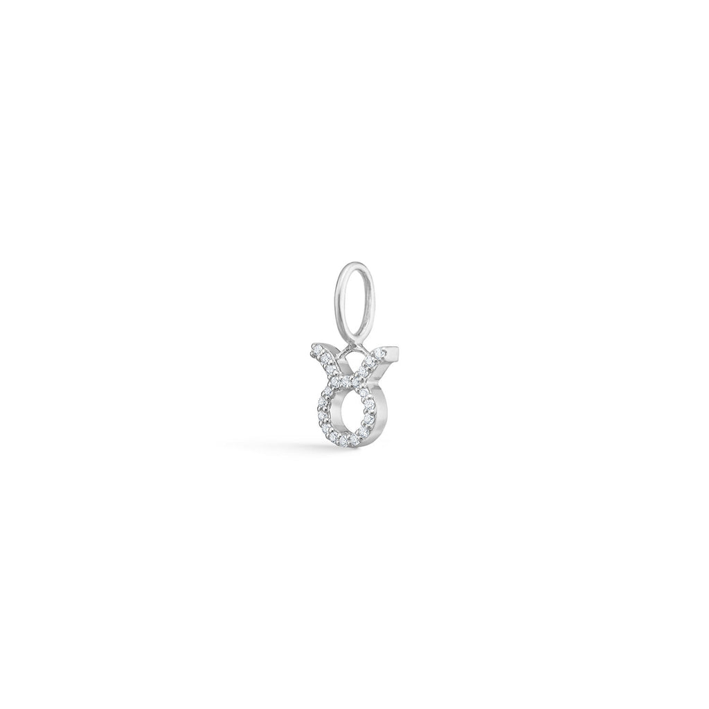 My Zodiac Pavé Tyr 18K Hvidguld Vedhæng m. Diamanter