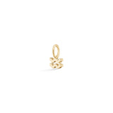 My Zodiac Aquarius 18K Gold Pendant w. Diamonds