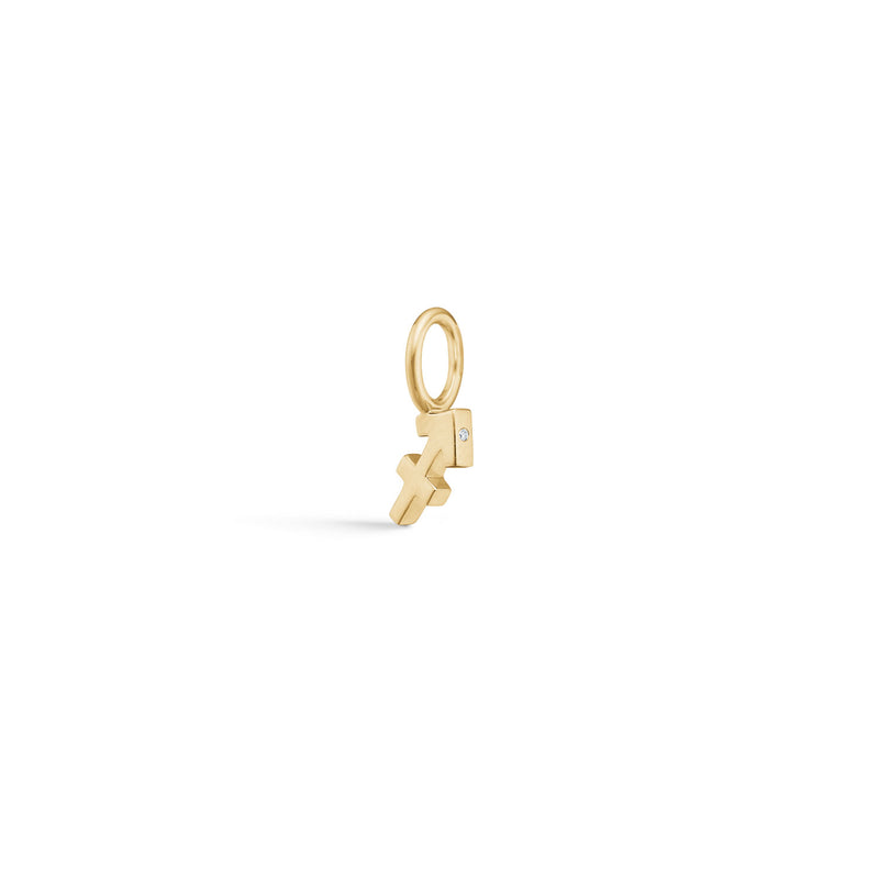 My Zodiac Sagittarius 18K Gold Pendant w. Diamonds