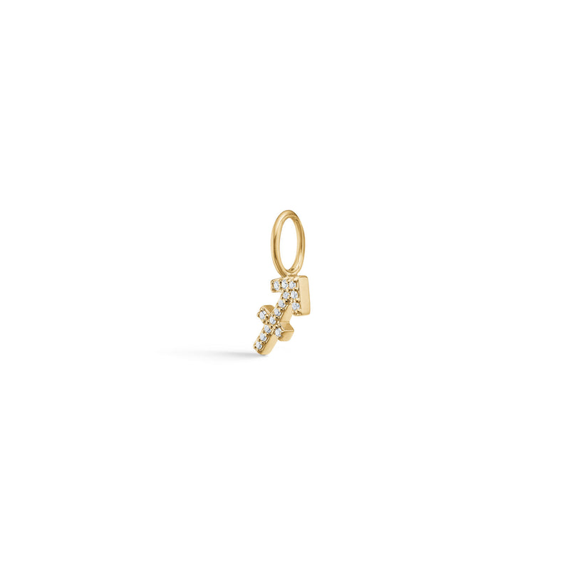 My Zodiac Pavé Sagittarius 18K Gold Pendant w. Diamonds