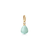 Tasha Aqua Green Amethyst Forgyldt Vedhæng