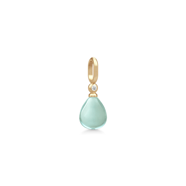 Tasha Aqua Green Amethyst Gold Plated Pendant