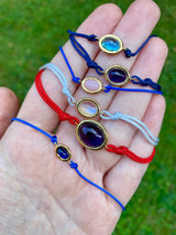 Sapphire Pebble 18K Gold Bracelet