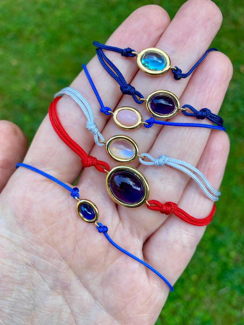 Sapphire Pebble 18K Gold Bracelet