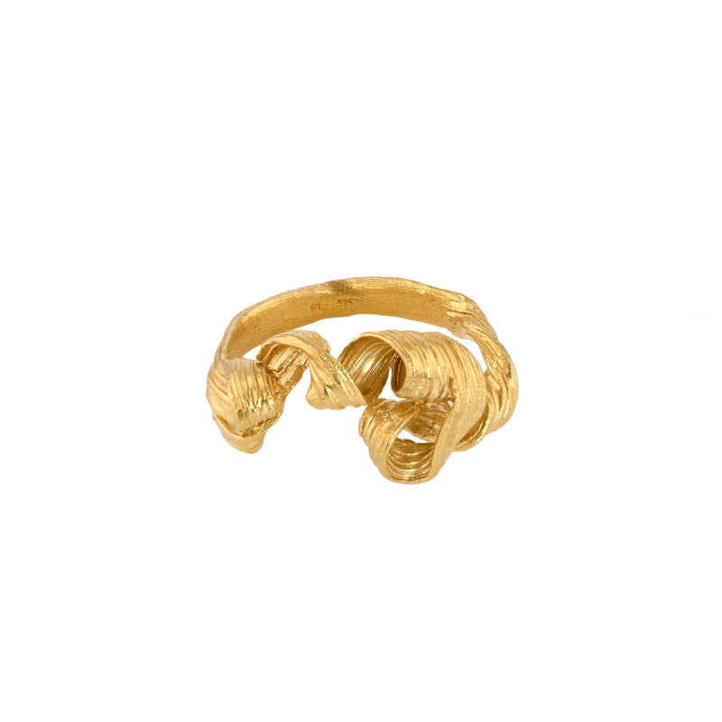 Fouettés #3 24K Gold Plated Ring