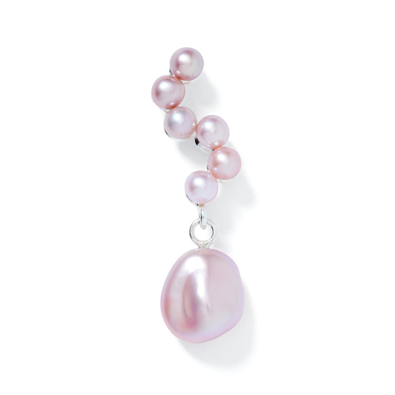 Small/Medium Silver Earring w. Pearls