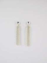 Pompons Silver Earrings