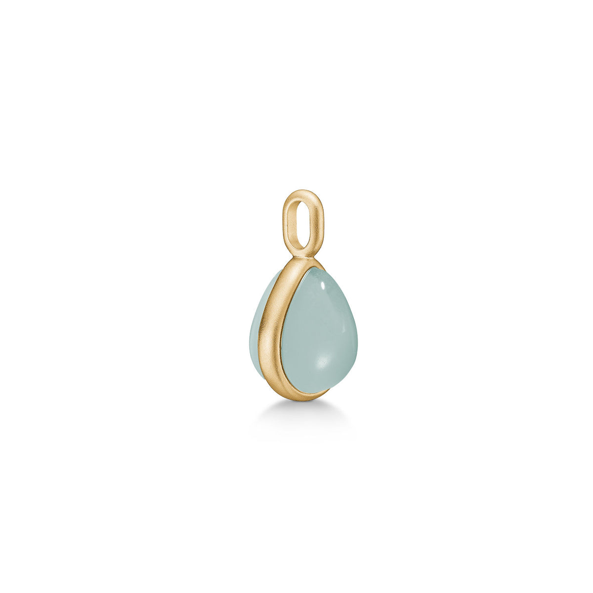 Paloma Gold Plated Pendant w. Aqua blue Crystal