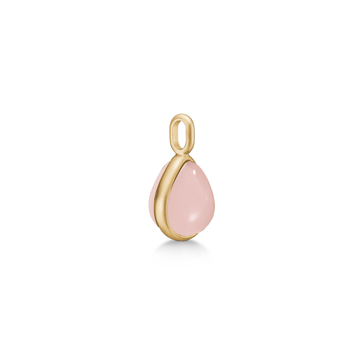 Paloma Gold Plated Pendant w. Milky Rose Crystal