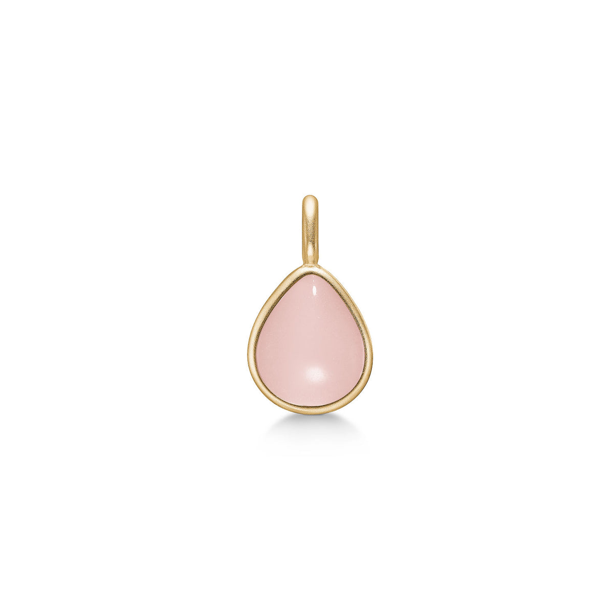 Paloma Gold Plated Pendant w. Milky Rose Crystal