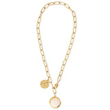 Penelope Gold Plated Necklace w. Zirconia