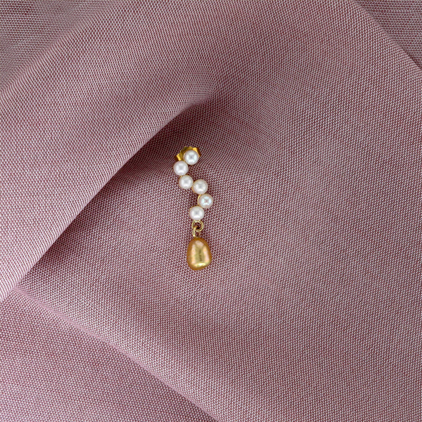 Small/Medium 9K Gold Earring w. Pearls