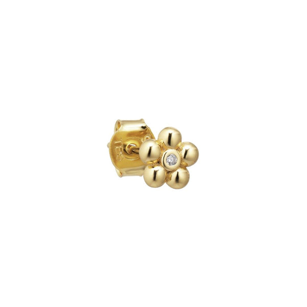 Polly Petite 18K Gold Plated Stud w. Zirconia