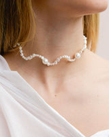 Portami a Ballare 9K Gold Choker w. Pearls