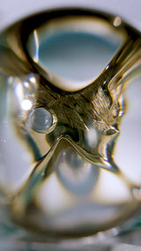 Young Fish 18K Gold Ring w. Aquamarine, Pearl & Diamonds