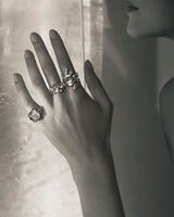 Forest Large 18K Gold Ring w. Diamond