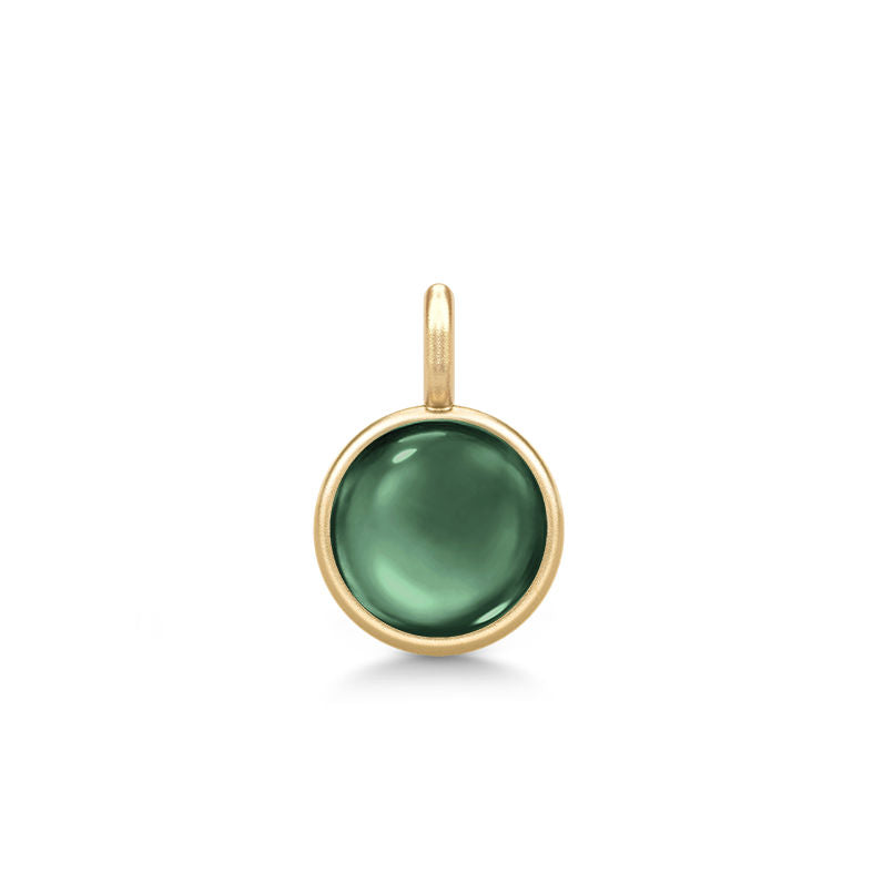 Prime Gold Plated Pendant w. Turmalin Crystal