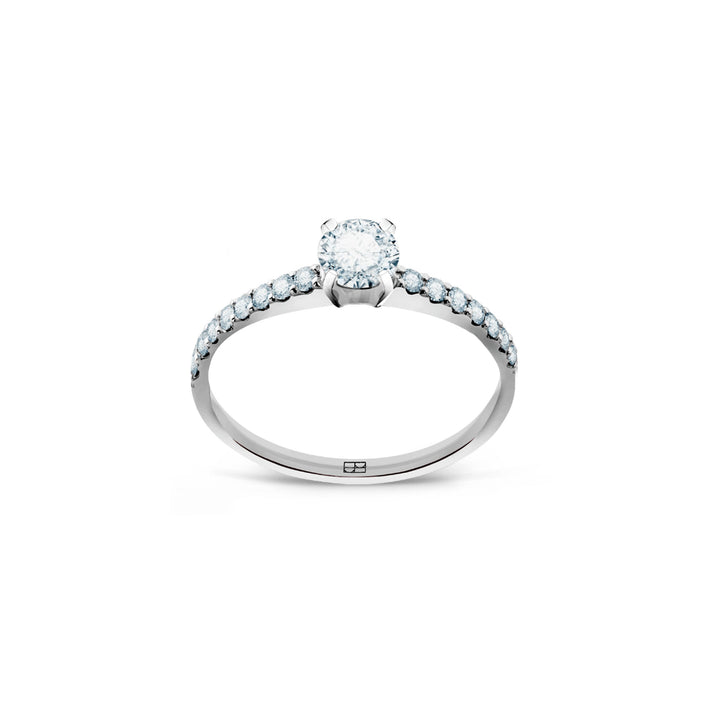 Promise 18K White Gold Ring N°11 w. Diamonds