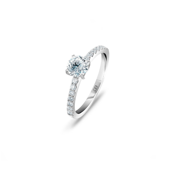 Promise 18K White Gold Ring N°12 w. Diamonds