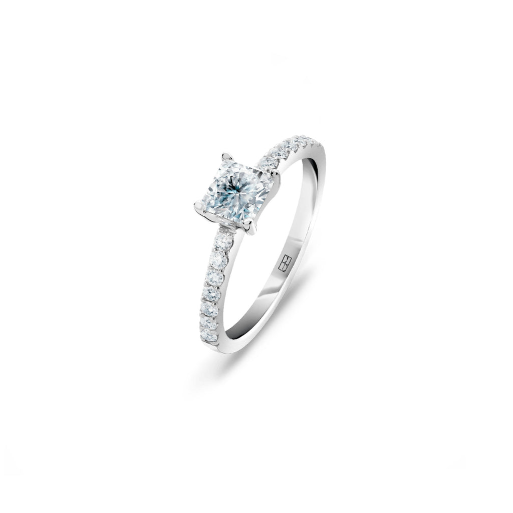 Promise 18K White Gold Ring N°13 w. Diamonds