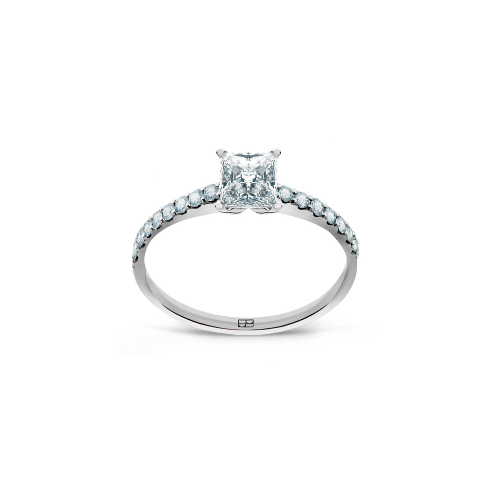 Promise 18K White Gold Ring N°13 w. Diamonds