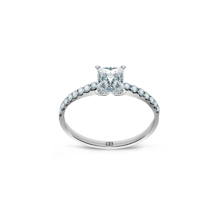 Promise 18K White Gold Ring N°14 w. Diamonds