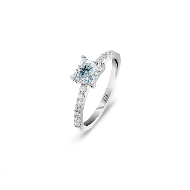 Promise 18K White Gold Ring N°15 w. Diamonds