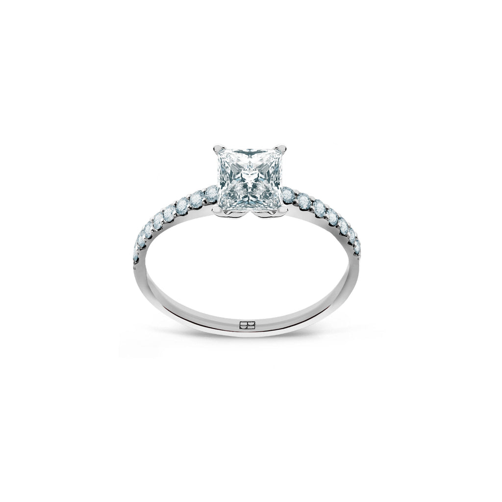 Promise 18K White Gold Ring N°15 w. Diamonds
