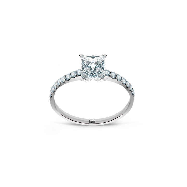 Promise 18K White Gold Ring N°15 w. Diamonds