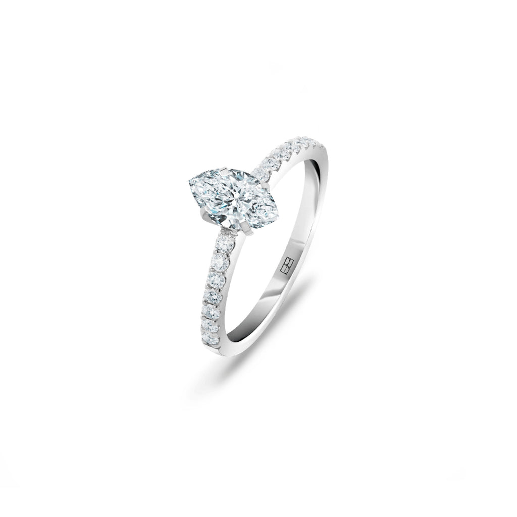 Promise 18K White Gold Ring N°16 w. Diamonds