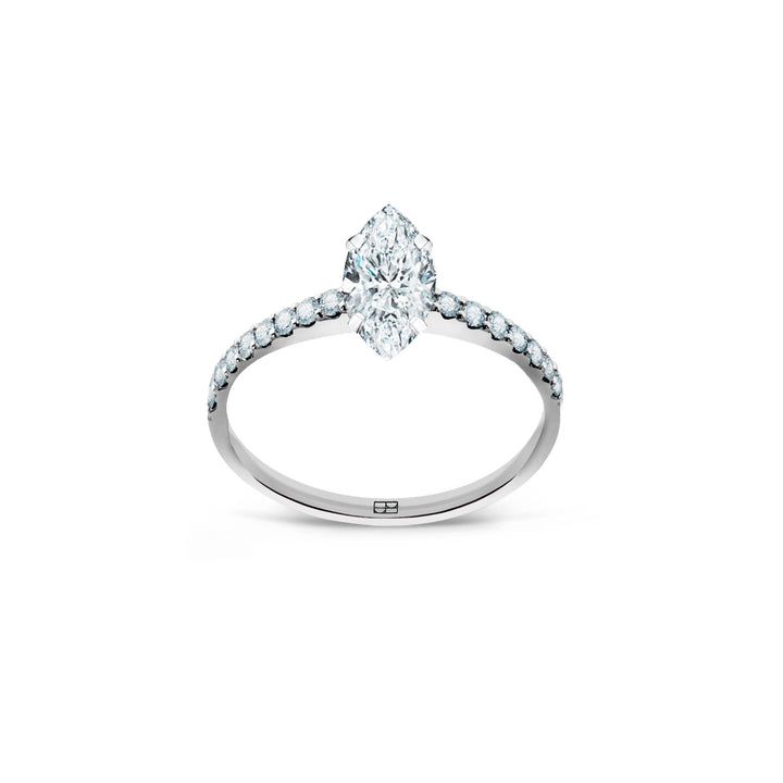 Promise 18K White Gold Ring N°17 w. Diamonds