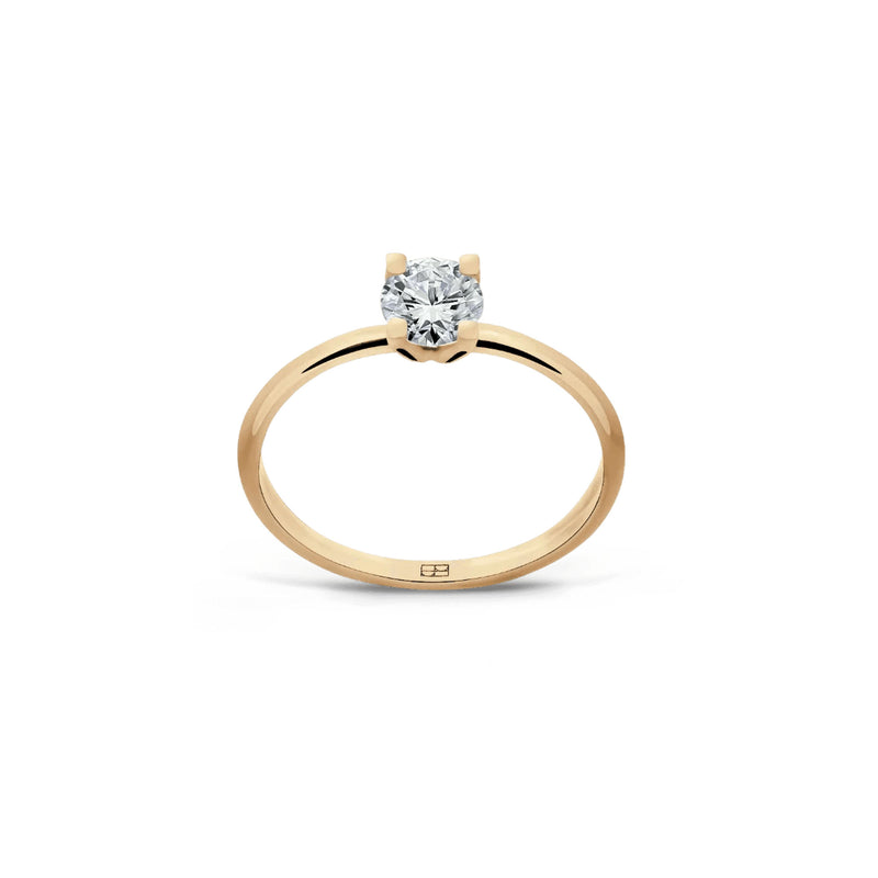 Promise 18K Gold Ring N°18 w. Diamond
