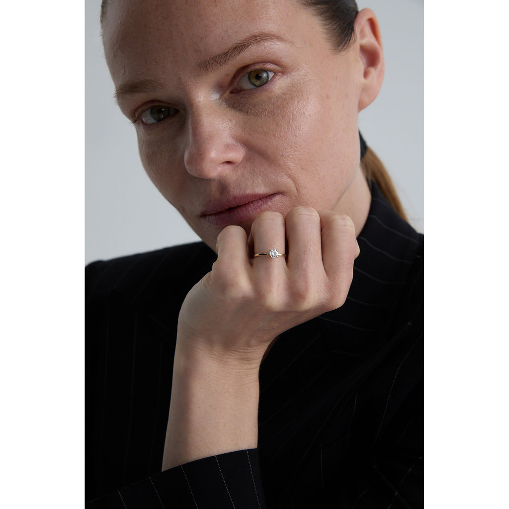 Promise 18K Gold Ring N°20 w. Diamond