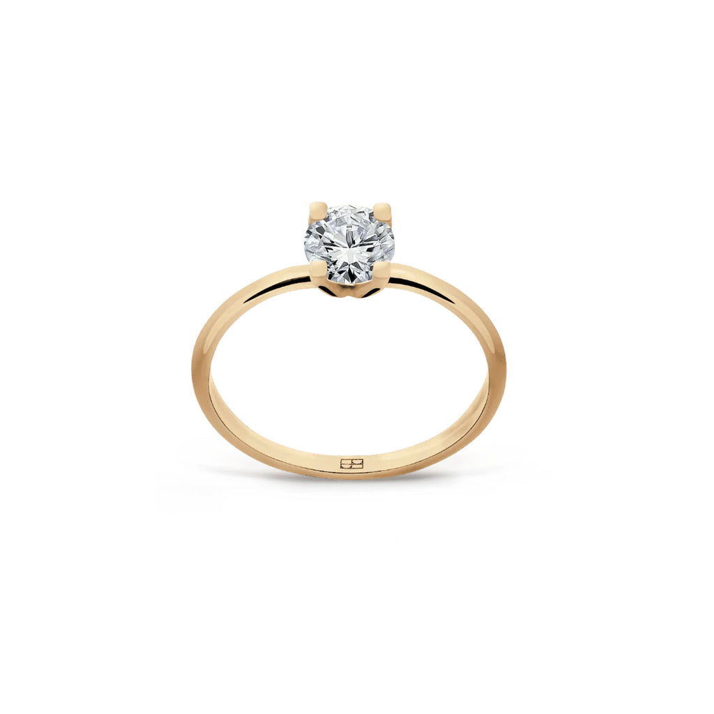 Promise 18K Gold Ring N°20 w. Diamond