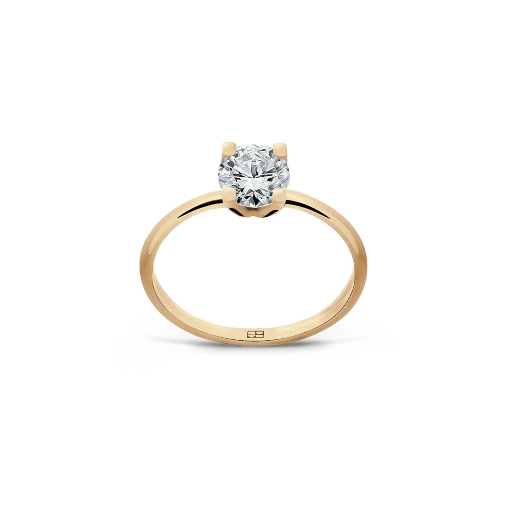 Promise 18K Gold Ring N°21 w. Diamond