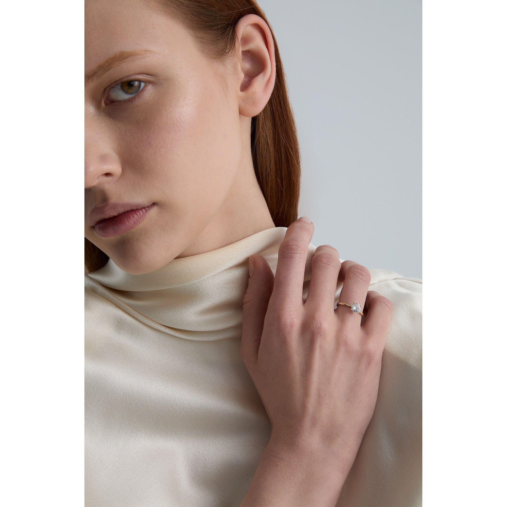 Promise 18K Gold Ring N°22 w. Diamond