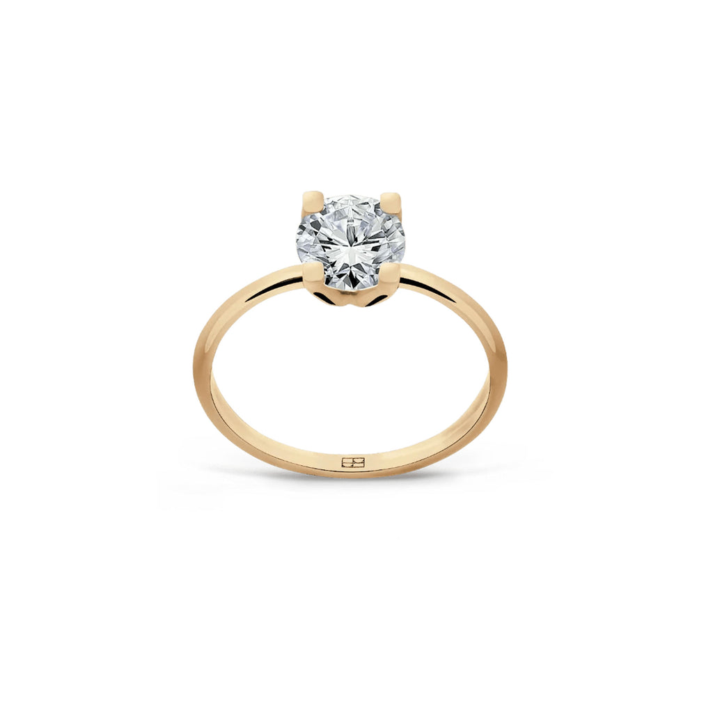 Promise 18K Gold Ring N°22 w. Diamond