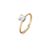 Promise 18K Guld Ring N°24 m. Diamant