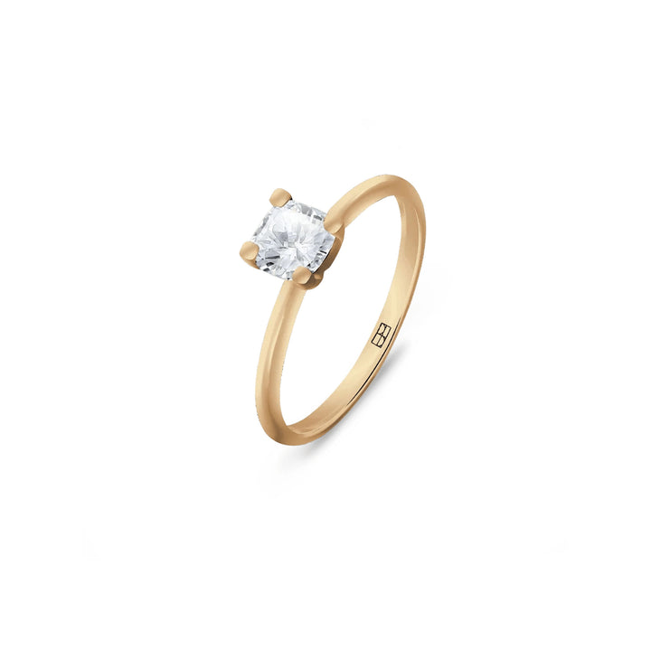 Promise 18K Gold Ring N°24 w. Diamond