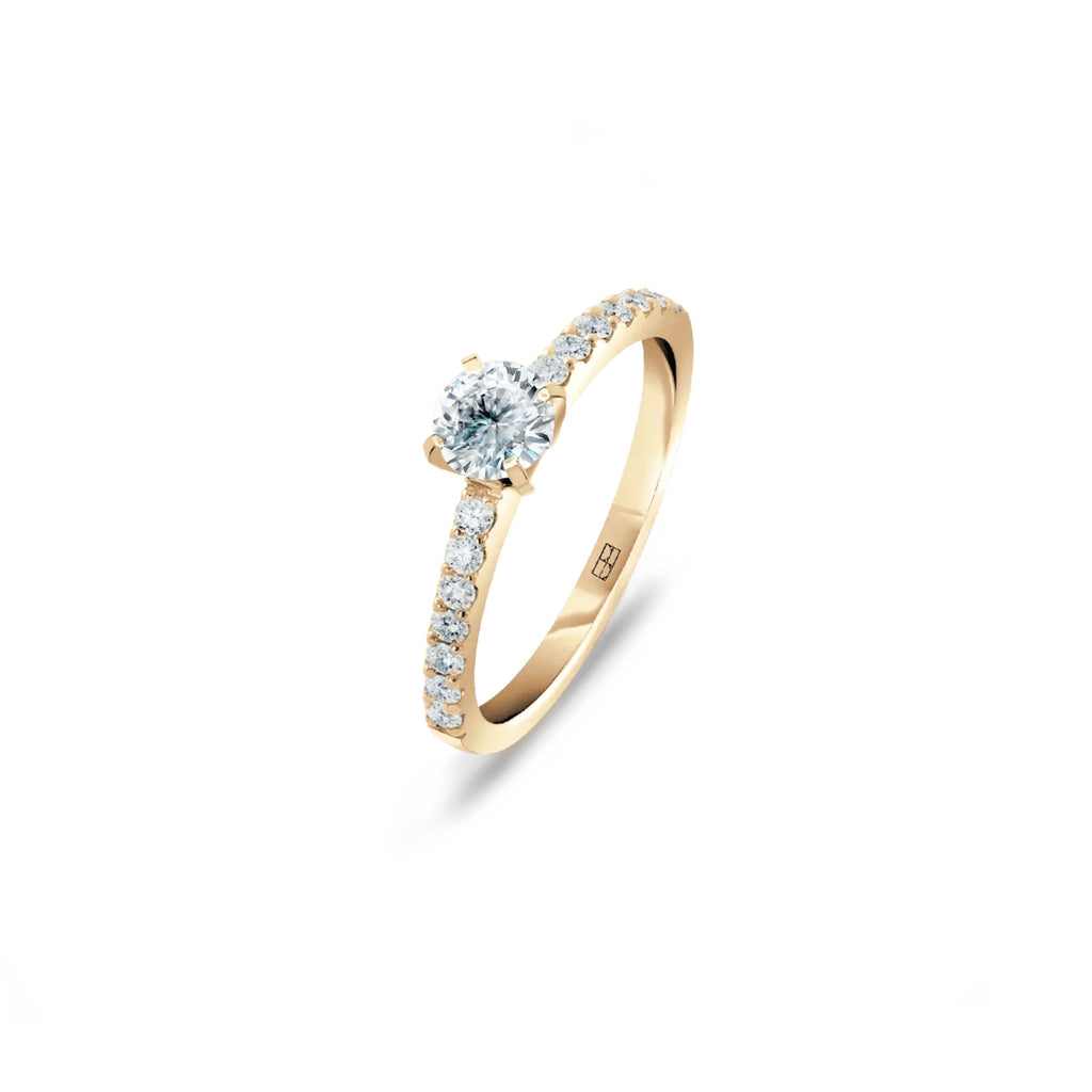 Promise 18K Gold Ring N°28 w. Diamonds