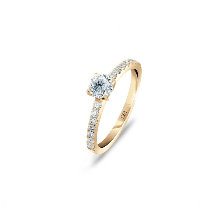 Promise 18K Gold Ring N°28 w. Diamonds