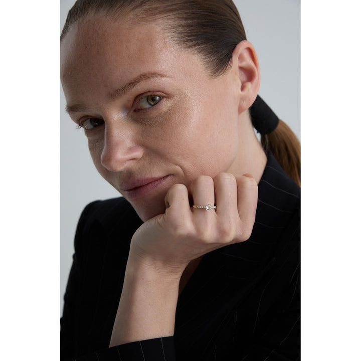Promise 18K Gold Ring N°28 w. Diamonds