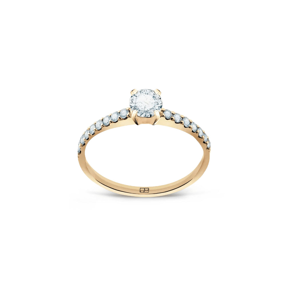 Promise 18K Gold Ring N°28 w. Diamonds