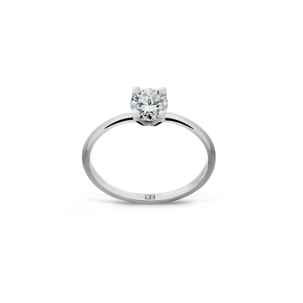 Promise 18K White Gold Ring N°2 w. Diamond