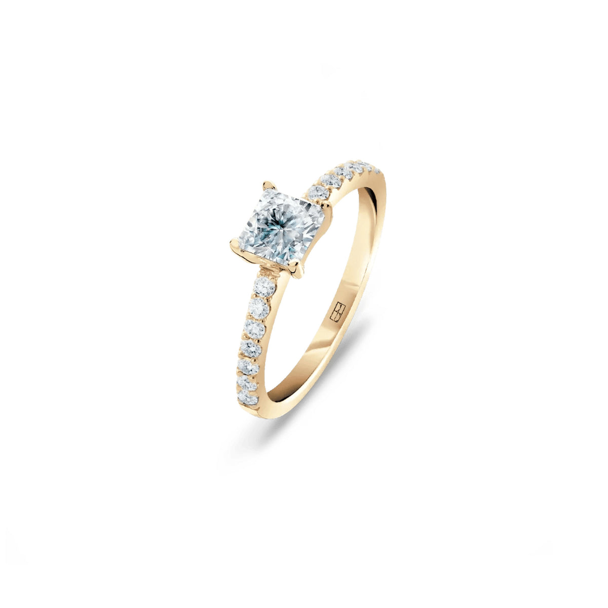 Promise 18K Gold Ring N°30 w. Diamonds